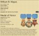 William B. Mayes Medal of Honor